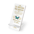 Phone Stand — "Tu Proceso Tiene Propósito" Inspirational Acrylic Mobile Display