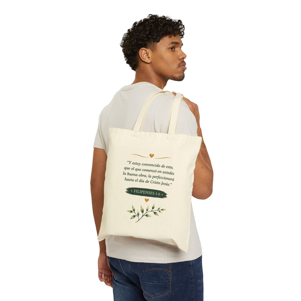 Tote Bag — Metamorfosis del Alma Butterfly Canvas Tote (Spanish Inspirational Quote)